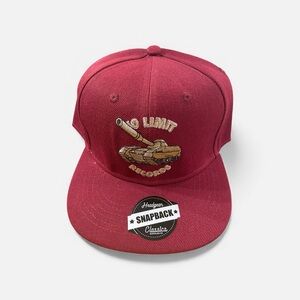 No Limit Records Burgundy Snapback Hat